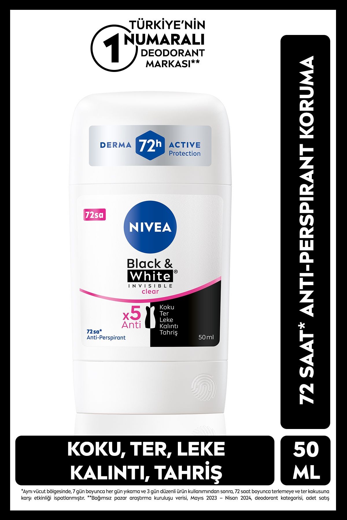 NİV.STİCK B&W CLEAR KDN.50ML 9241