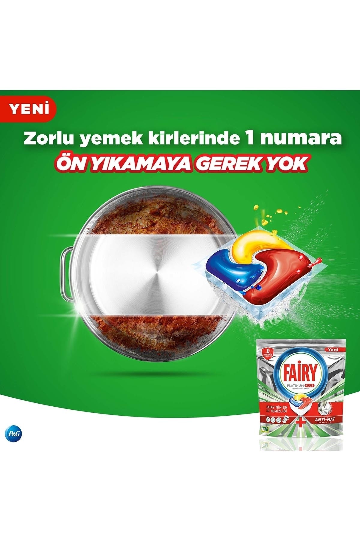 FAİRY PLATİNUM PLUS BULAŞIK MAK.75Lİ KAP.+500ML+SÜNGER