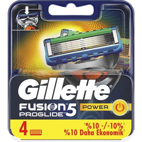 Gillette Fusion Proglide Power Yedek 4\'lü Tıraş Bıçağı