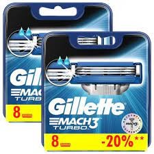Mach3 Turbo Yedek Tıraş Bıçağı 8'li X 2 Adet