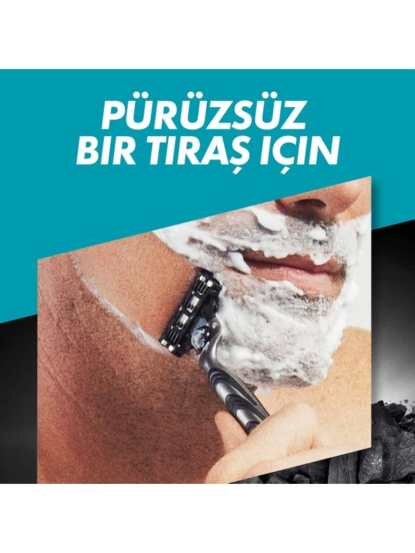 Gillette Mach3 Charcoal Yedek Tıraş Bıçağı 2'li