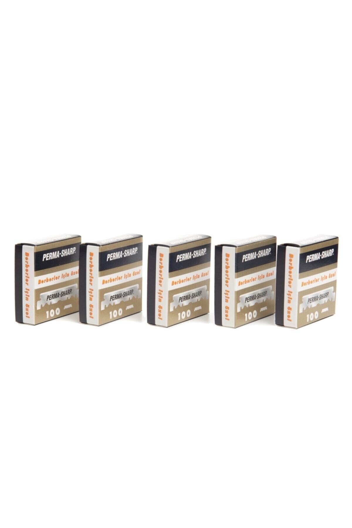 Perma-Sharp Berberler İçin Özel 100 Adet Yarım Jilet x 5 Paket