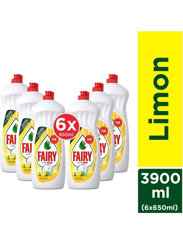 Fairy Limon Bulaşık Deterjanı 6 x 650 ml ( 3104 )