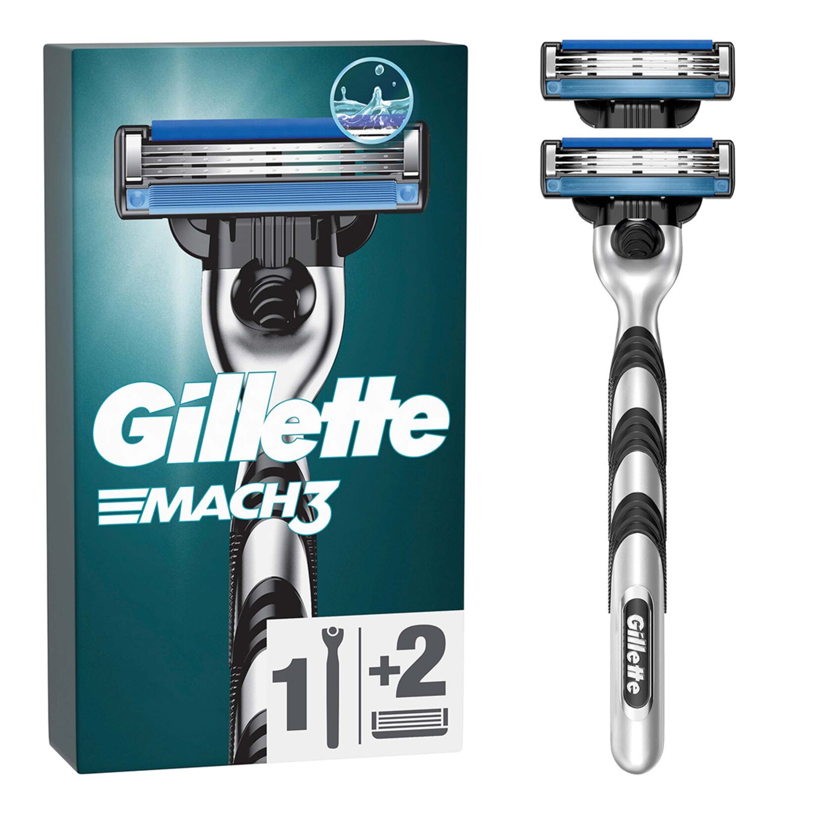 Gillette Mach3 Tıraş Makinesi + 2 Yedek Başlık