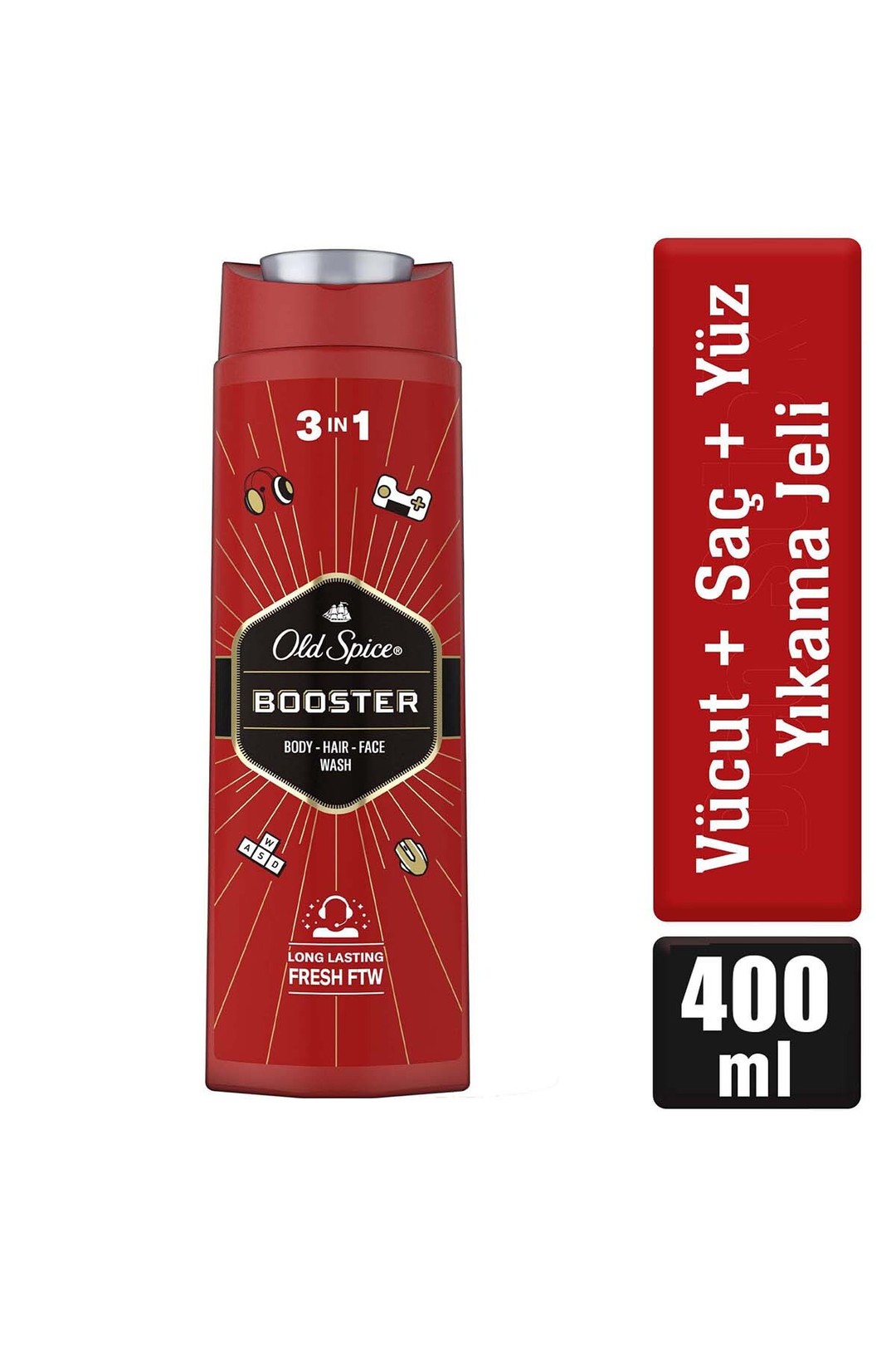 Old Spice Duş Jeli & Şampuan 400 ml Booster - Reyon Kozmetik
