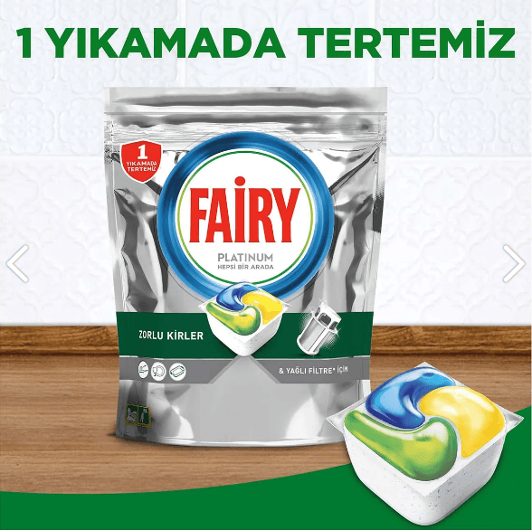 Platinum Bulaşık Makinesi Deterjanı Kapsülü/Tableti 72 Yıkama Limon Kokulu