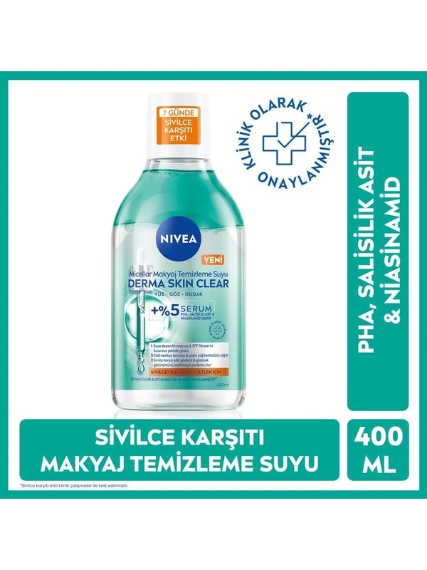 NİV.MAKYAJ.TEM.SUYU DERMA SKN.400ML 4716