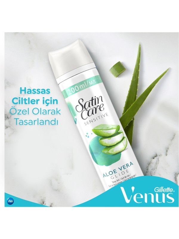 Gillette Satin Care Tıraş Jeli Hassas 200 ml ( 3952 )