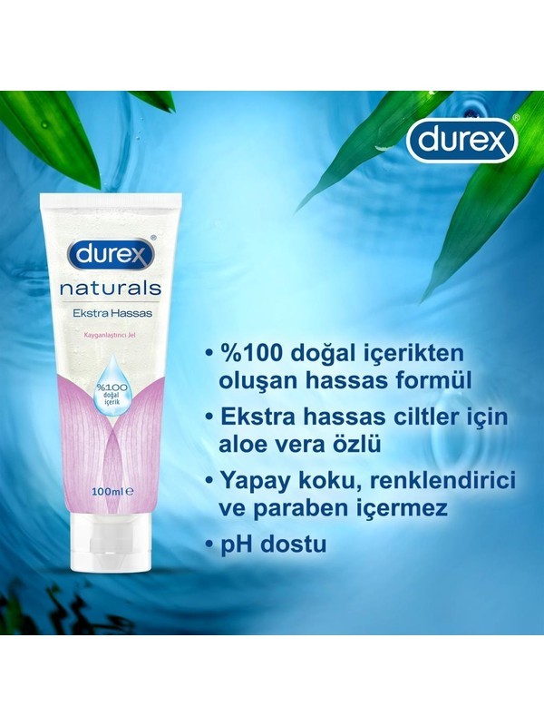 Durex Naturals Ekstra Hassas Kayganlaştırıcı Jel 100 ml