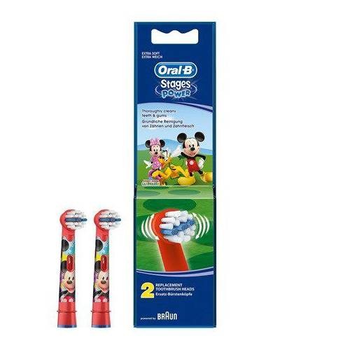 Oral-B Stages Power Mickey Mouse Elektrikli Diş Fırçası Yedek Başlığı 2 li