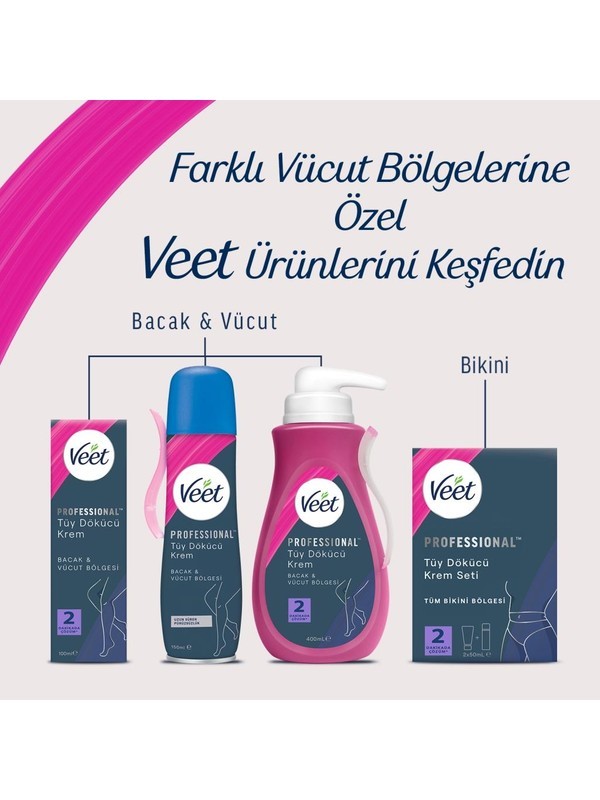 VEET PROF.KREM BİKİNİ KİT 2x50ML