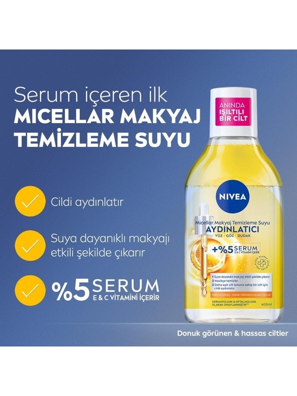 NİV.MAKYAJ TEM.SUYU AYDINLATICI 400ML (6607)