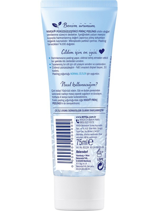 NİV.PİRİNÇ PEELİNG 75ML 8990