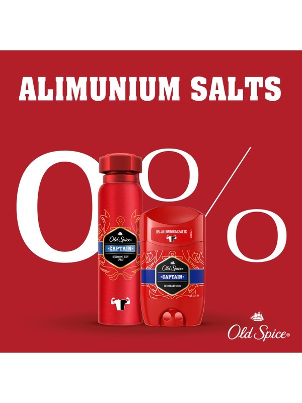 Old Spice Captain Erkekler İçin Sprey Vücut Deodorantı 150 ml