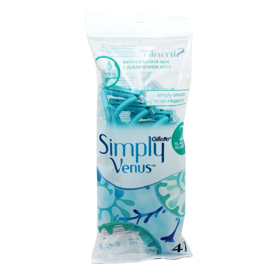 Gillette Simply Venus 2 4\'lü Kullan At Kadın Tıraş Bıçağı