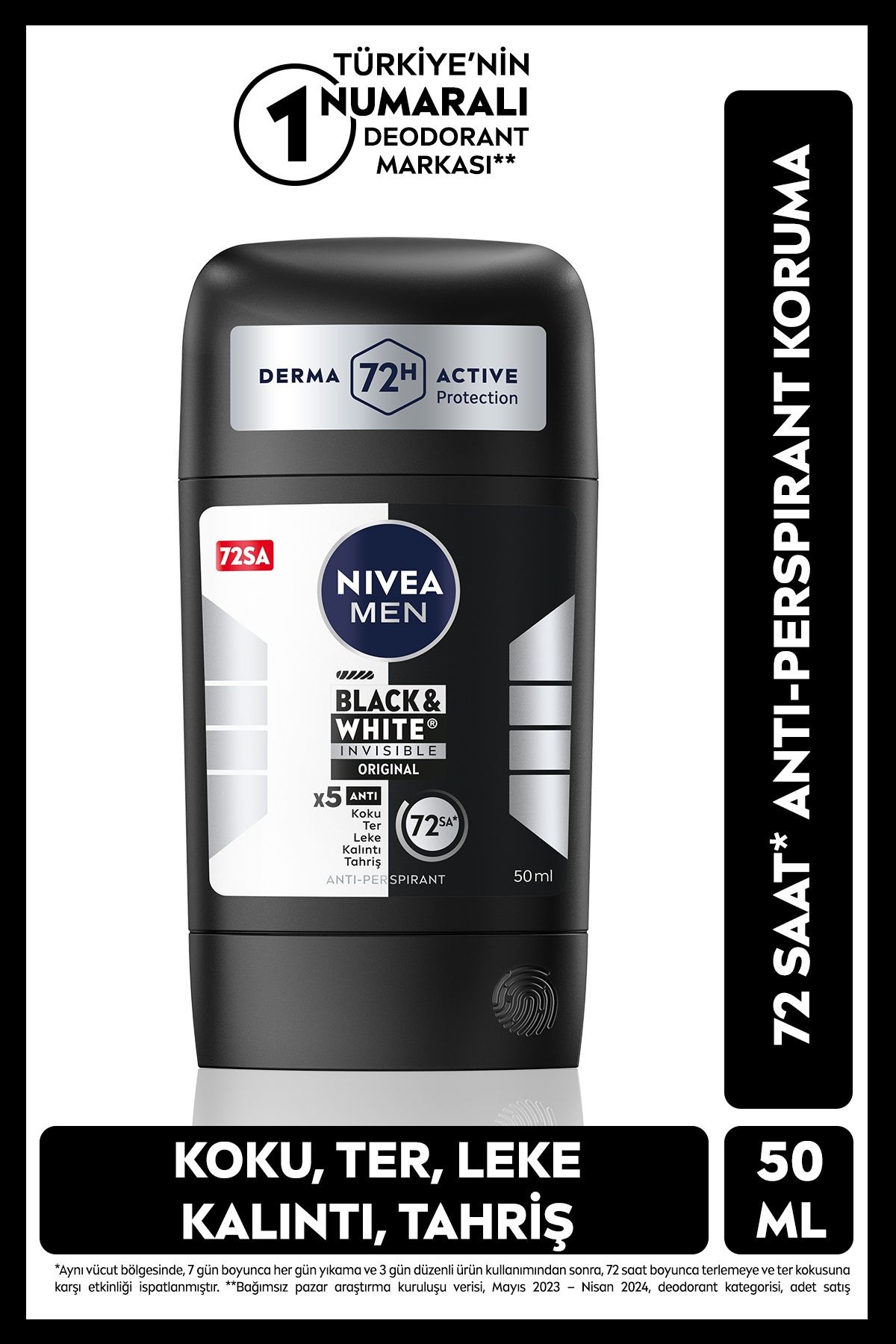 NİV.STİCK B&W ORİGİNAL ERK.50ML 9289