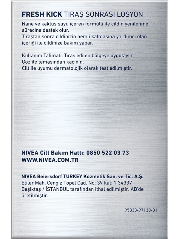 NİV.LOSYON FRESH KİCK 100ML 3143