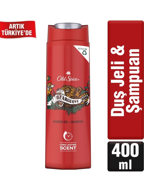 Old Spice Duş Jeli & Şampuan 400 ml Bearglove ( 4660 )