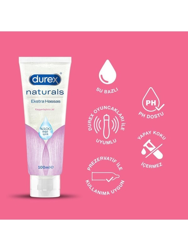 Durex Naturals Ekstra Hassas Kayganlaştırıcı Jel 100 ml