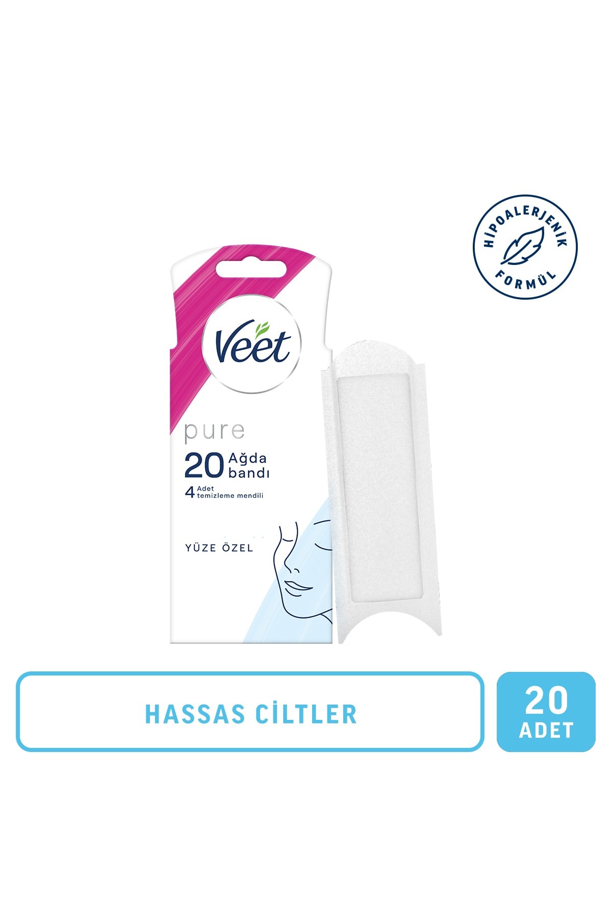 VEET PURE AĞDA BANDI YÜZ BÖL.20Lİ