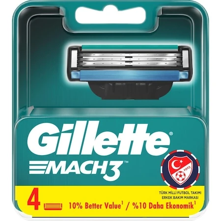 Gillette Mach3 4\'lü Yedek Tıraş Bıçağı 