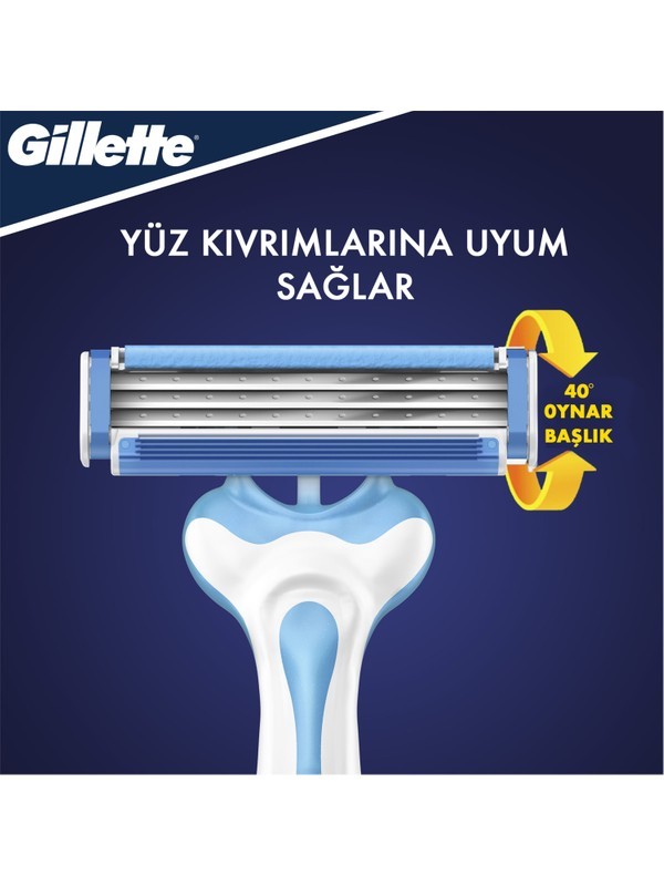Gillette Blue3 Cool Kullan At Tıraş Bıçağı 6\'lı