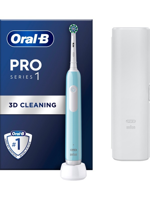 Oral-B Pro Series 1 Şarjlı Diş Fırçası Mavi + Seyahat Kabı ( 4576 )