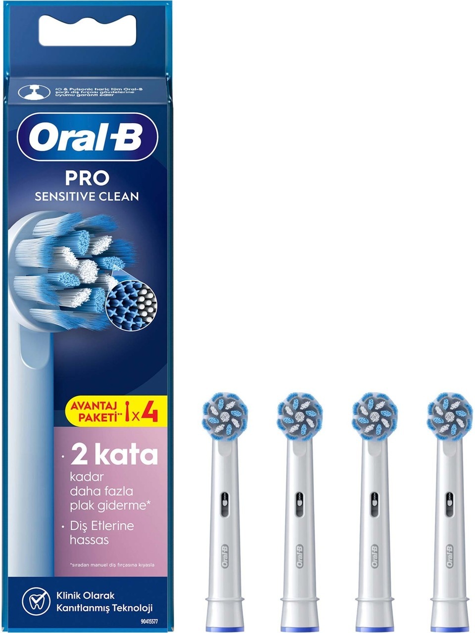 Oral-B Sensitive Ultra Thin 4\'lü Diş Fırçası Yedek Başlığı