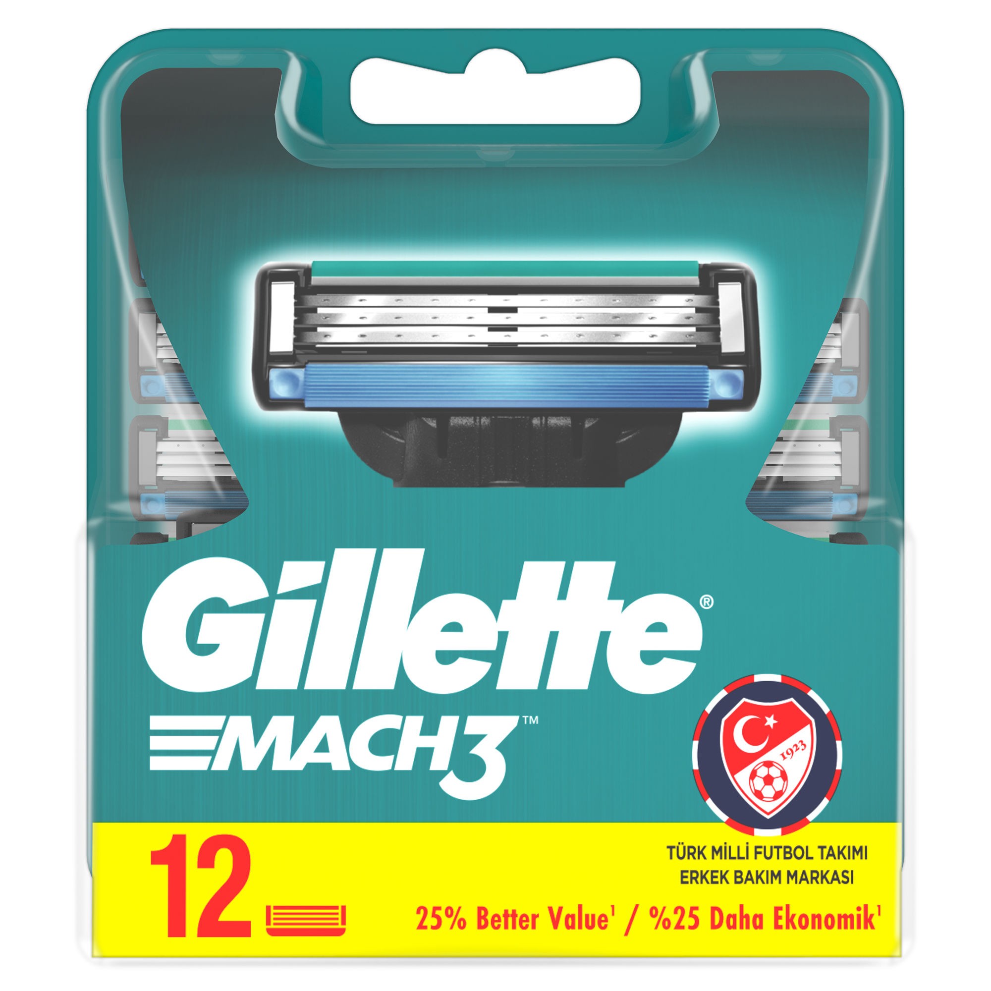 Gillette Mach3 Yedek Tıraş Bıçağı 12\'li