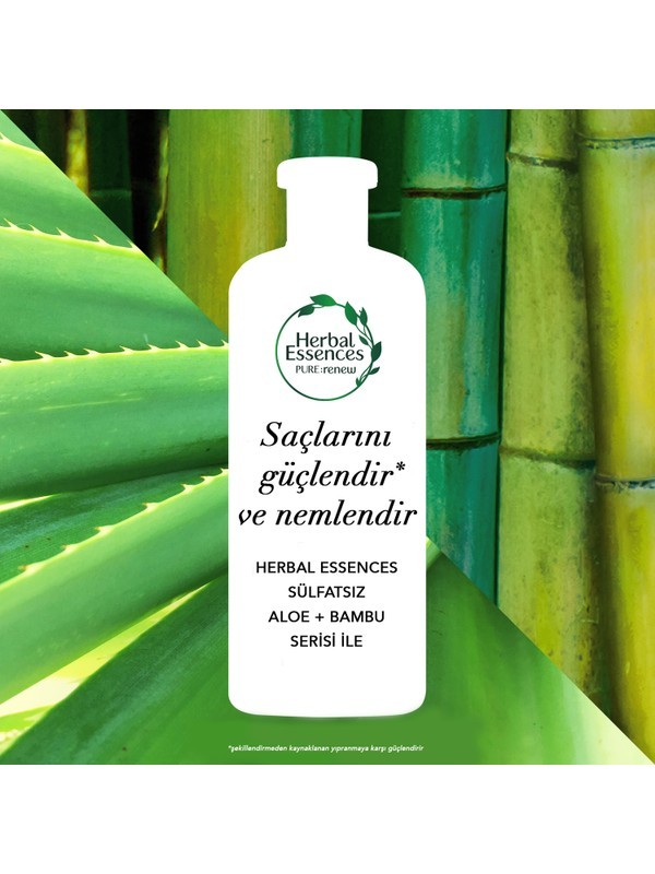 Herbal Essences Sülfatsız Aloe + Bambu  Şampuan 380ml ( 1759 )