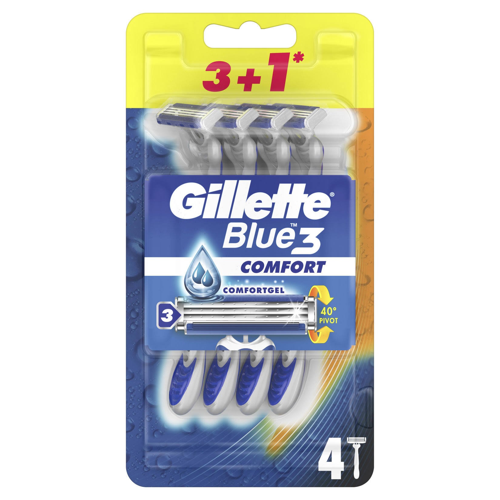 Gillette Blue 3 Comfort Kullan At Tıraş Bıçağı 3+1 ( 756 )