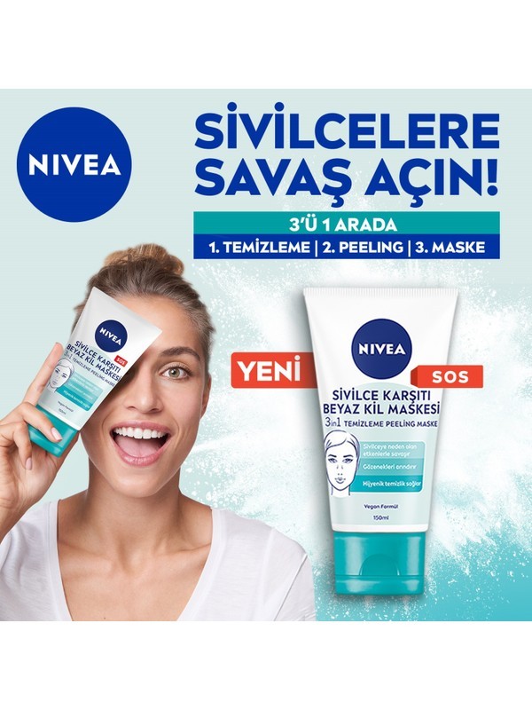 NİV.BEYAZ KİL MASKESİ 150ML 3703