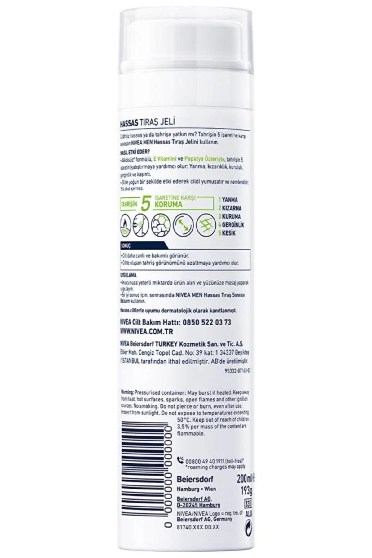 NİV.HASSAS TRAŞ JELİ 200ML 7300