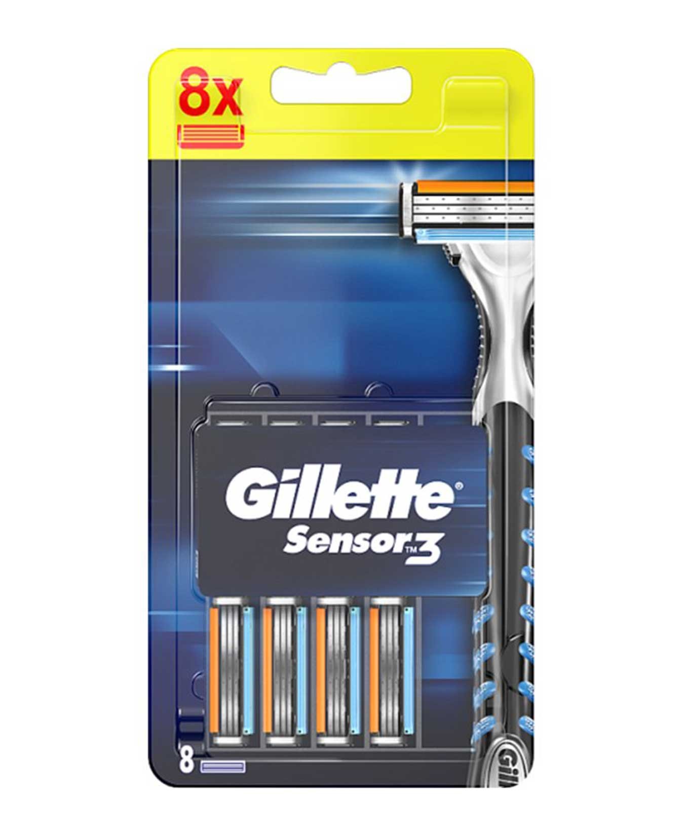 Gillette Sensor3 Yedek Tıraş Bıçağı 8'li (977) x 2 Adet