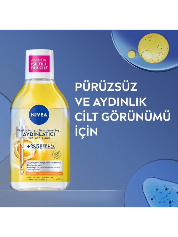 NİV.MAKYAJ TEM.SUYU AYDINLATICI 400ML (6607)