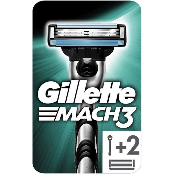 Gillette Mach3 Tıraş Makinesi + 2 Yedek Başlık