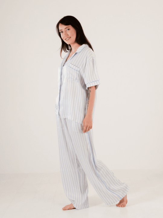 Serena Bold Kalın Çizgili Pijama Takımı