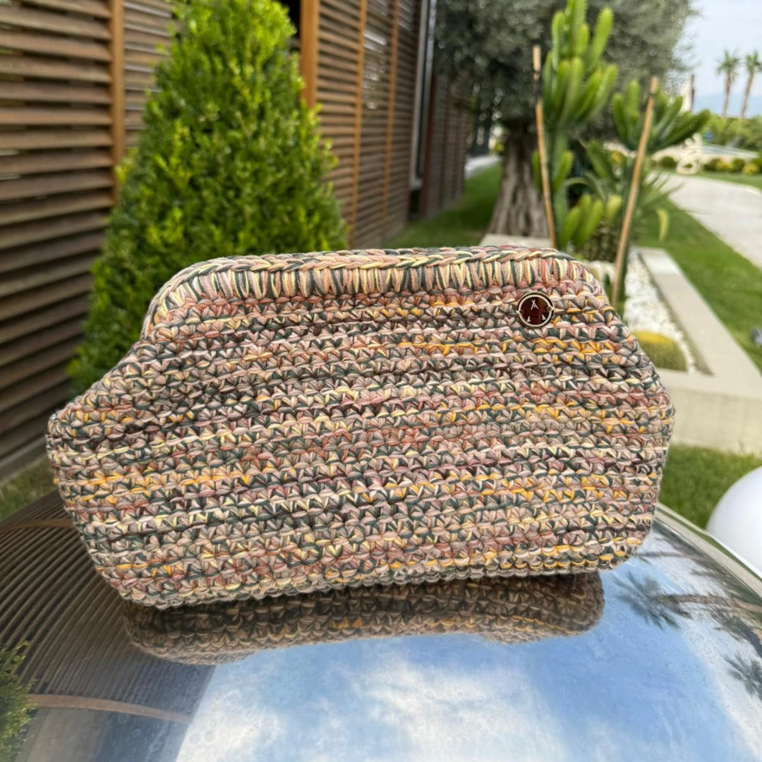 Weva El Örgüsü Çanta - Kahverengi