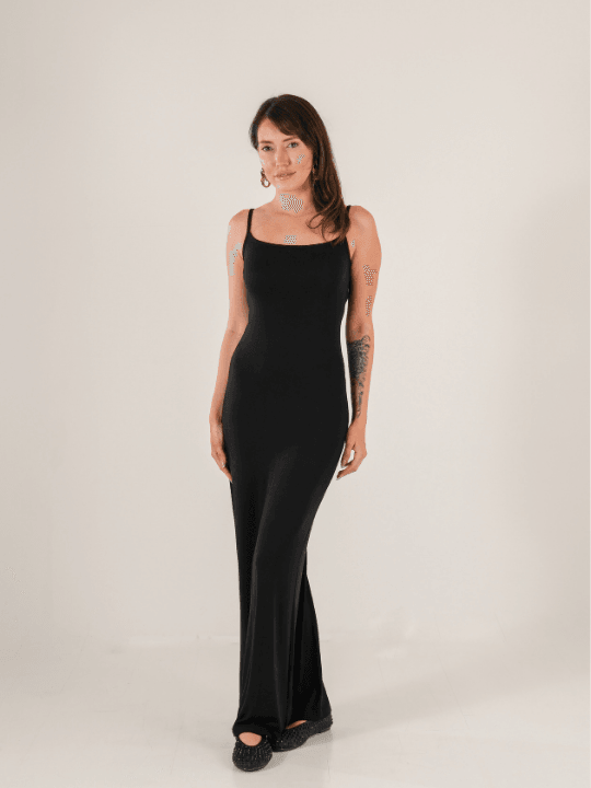 Noir Basic Siyah Elbise