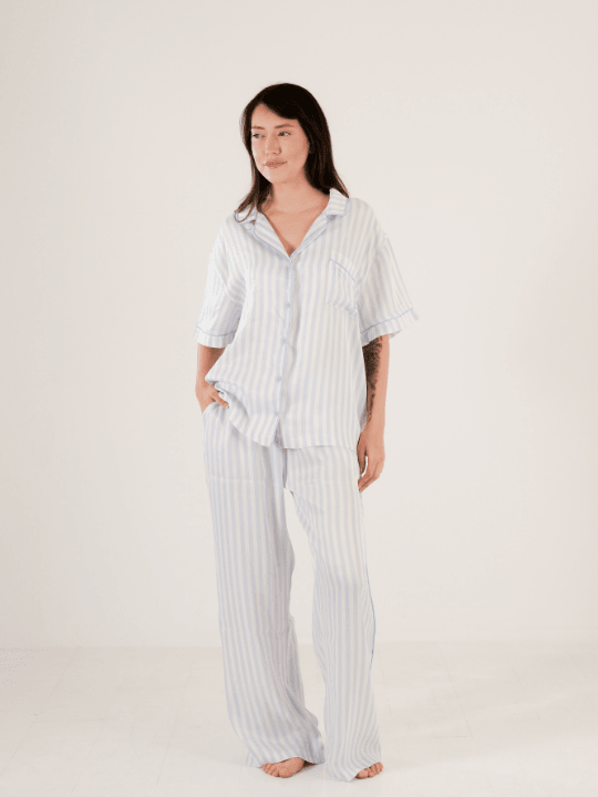 Serena Bold Kalın Çizgili Pijama Takımı