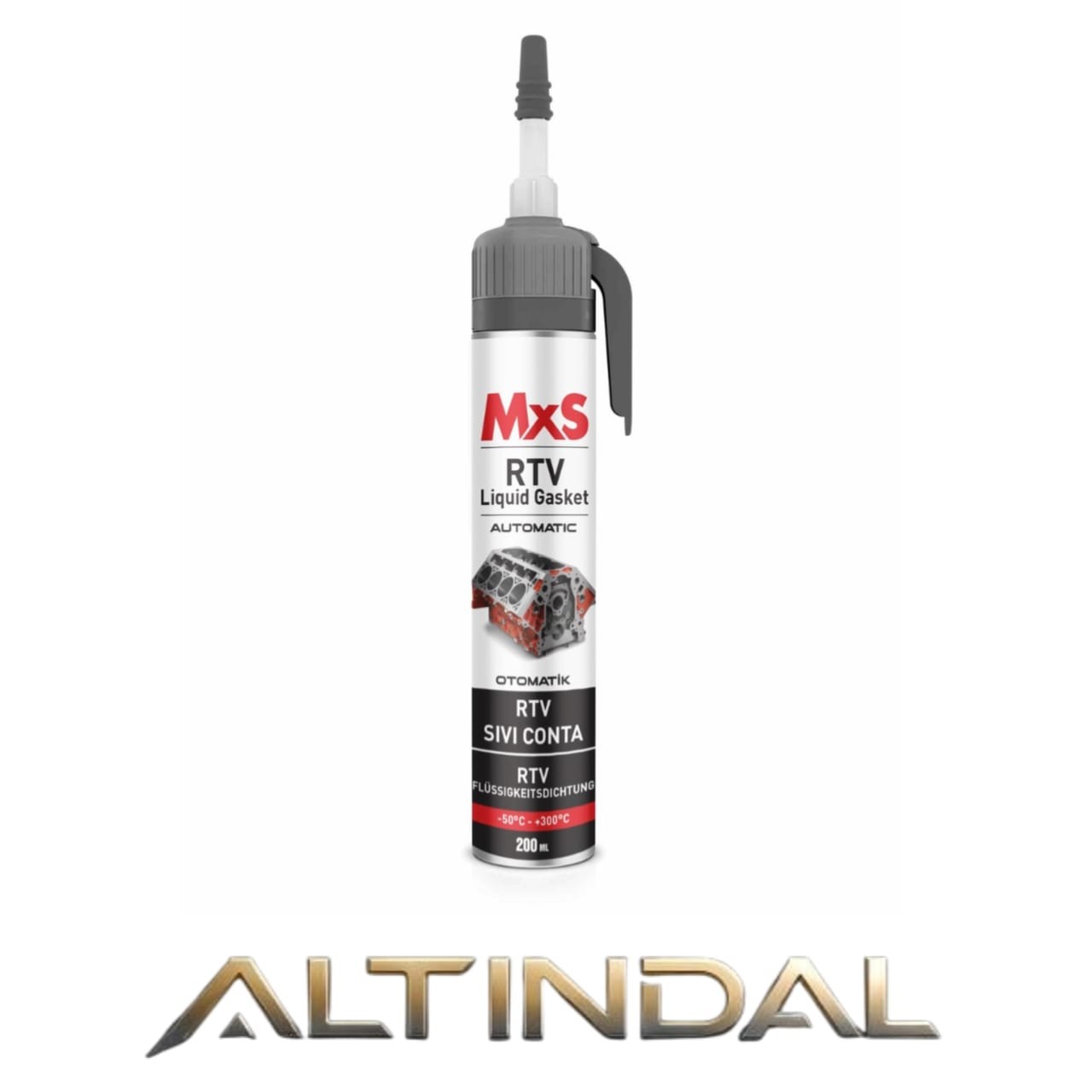 Sıvı Conta MxS Plastik Mandallı 200 ML Siyah
