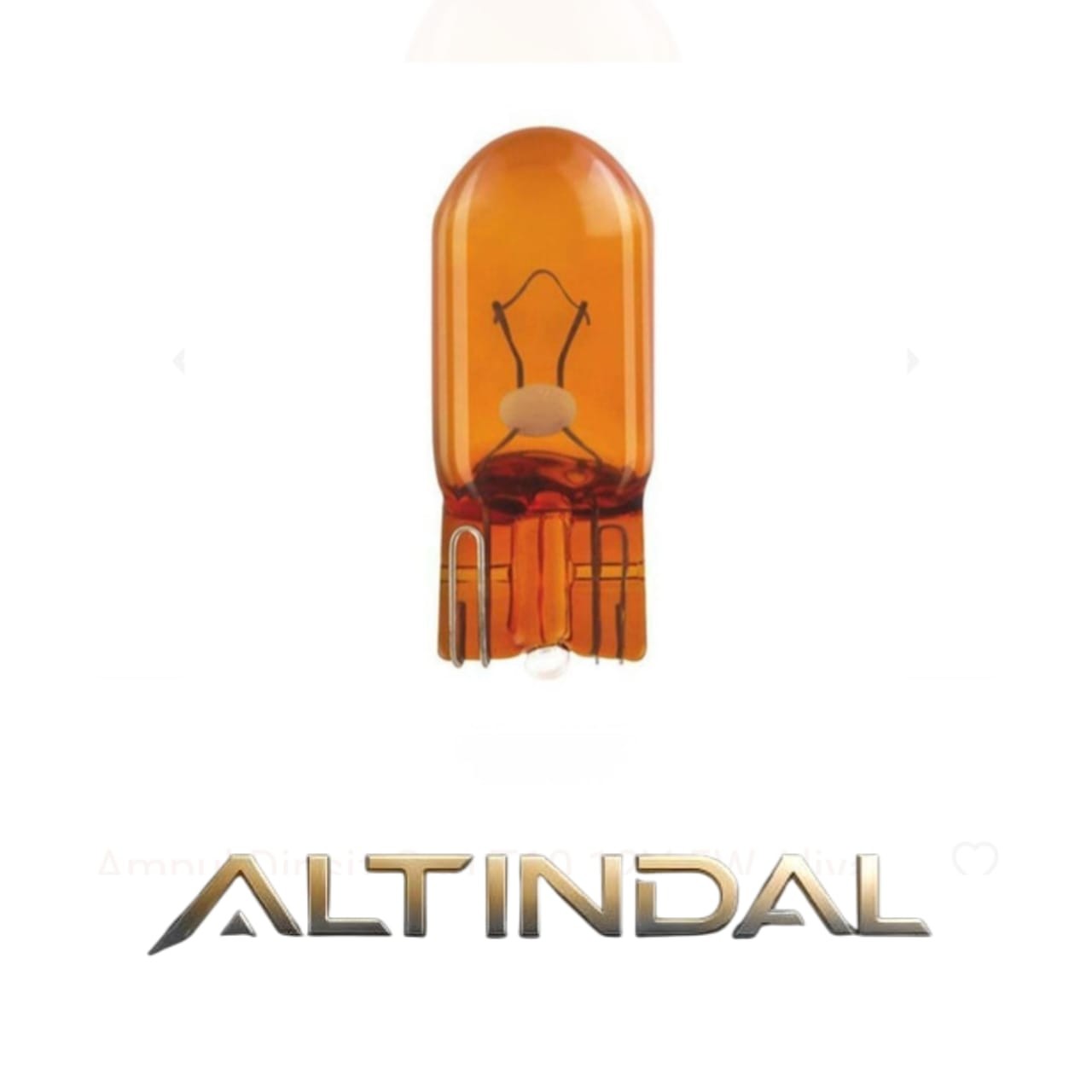 Ampul Dipsiz Sarı T10 12V 5W Aliya - INW