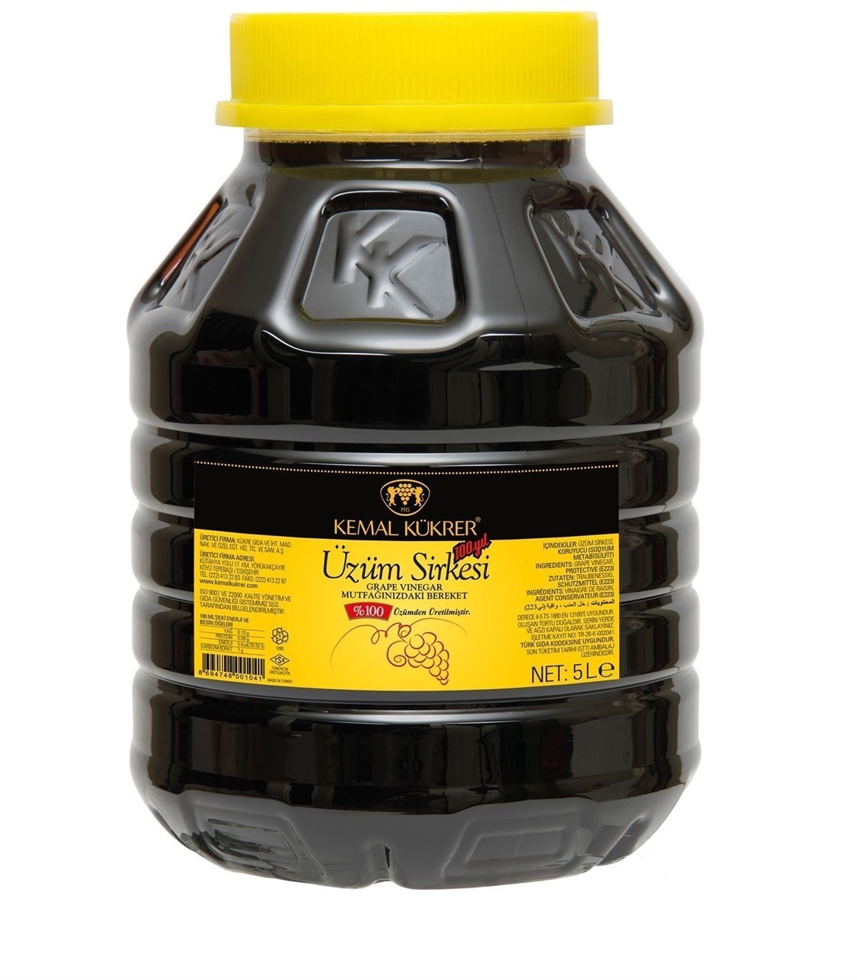 KEMAL KÜKRER ÜZÜM SİRKESİ 5LT