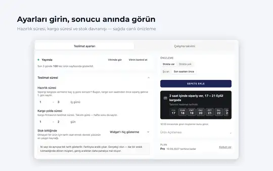 Teslimat Tarihi by Keskin Digital ekran görüntüsü 3