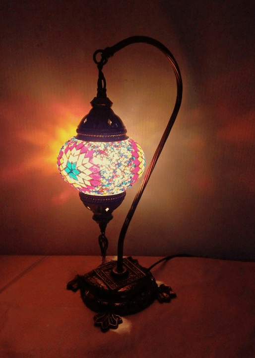 Mosaic Camel Neck Table Lamp