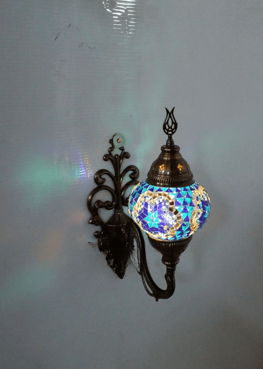 Mosaic Blue Wall Sconce