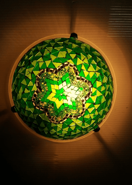 Mosaic Green Wall Lamp