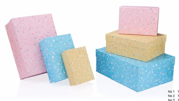 Pastel Six Pieces Cardboard Box