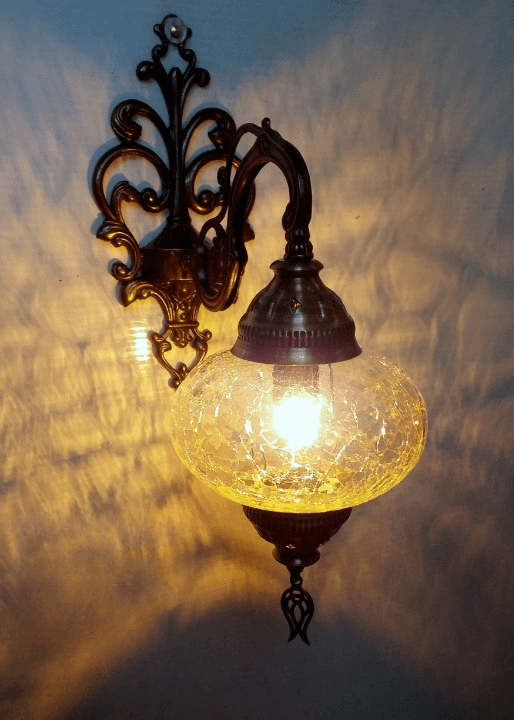 Glass Ottoman Inverted Wall Sconce