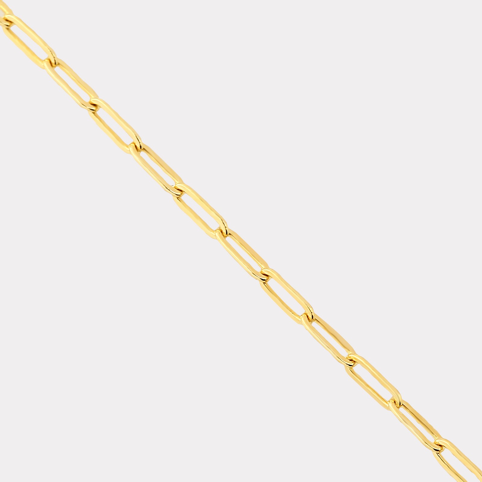 paperclip chain necklace - gold vermeil